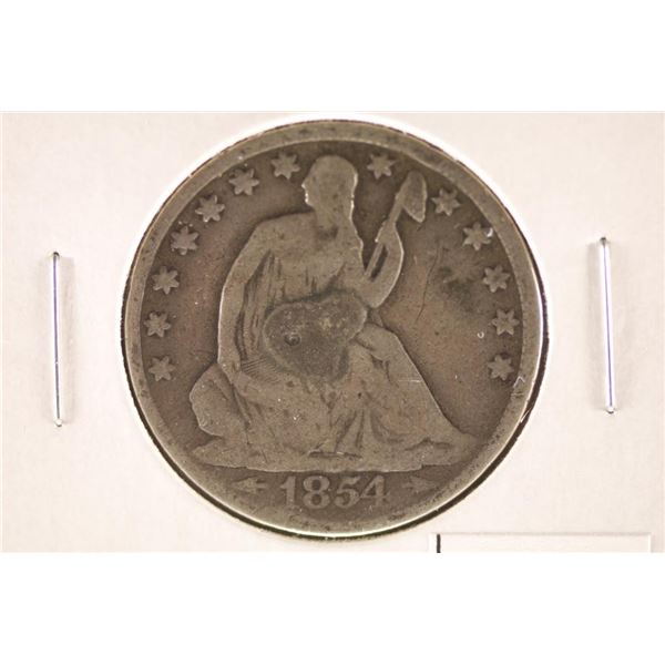 1854-O SEATED LIBERTY HALF DOLLAR