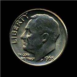 1965 Roosevelt Dime GEM FB (COI-1898)