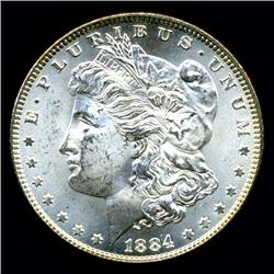 1884 Morgan Dollar MS63+ (COI-3675)