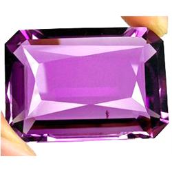 95.85 ct  Alluring Octagon Purple Amethyst FLAWLESS (GEM-10611)