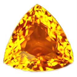 23.35ct  Ravishing Golden Yellow Trillion Cut Citrine  FLAWLESS (GEM-10506)