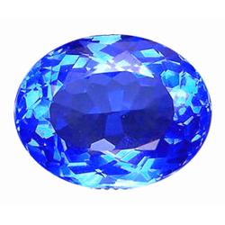 14.96ct Oval Cut Top AAA Mystic Blue Quartz FLAWLESS (GEM-10377)