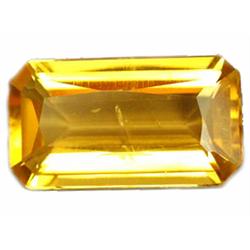 5ct Phenomenal Emerald Golden Yellow Natural Citrine FLAWLESS (GEM-10482)