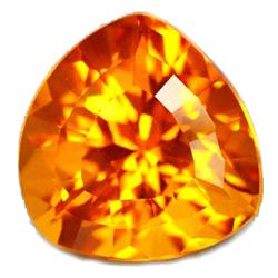 22.65ct Elegant Trillion Cut Golden Yellow Citrine Gem FLAWLESS (GEM-10728)