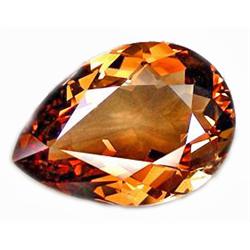 25.95Ct Genuine  Pear  Peach Pink Imperial Topaz FLAWLESS (GEM-10617)