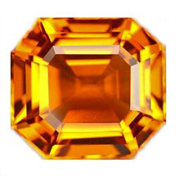 25.30ct  Sparkling Golden Yellow Octagon Citrine FLAWLESS (GEM-10757)