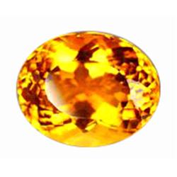 23.6ct Golden Yellow Oval Cut Citrine  FLAWLESS (GEM-10393A)