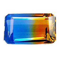 21.20 ct  Magical Octagon Bi Color Citrine FLAWLESS (GEM-10626)