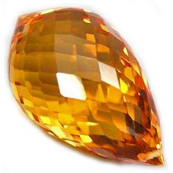 13.50ct  Fantastic Briolette Golden Yellow Citrine VVS (GEM-10835)