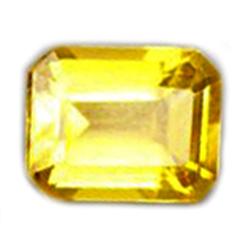 8.1ct Luxurious Golden Yellow Emerald Cut Citrine FLAWLESS (GEM-10390B)