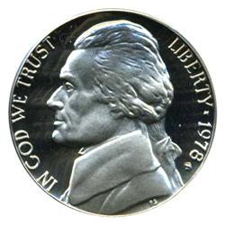 1978S Jefferson Nickel PROOF PCGS Top Graded DCAM (COI-4479)