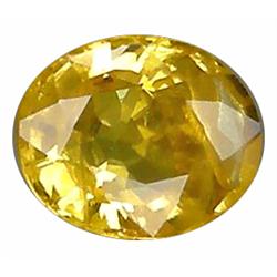 VVS 0.78ct Oval Cut Top AAA Lemon Sapphire (GEM-10337)