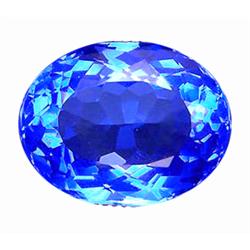 12.63ct Oval Cut Top AAA Mystic Blue Quartz FLAWLESS (GEM-10439)