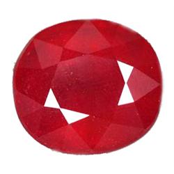 11.00ct  Oval Natural Blood Red Ruby From Mozambique (GEM-10505)
