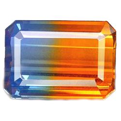 22.25 ct  Phenomenal Octagon Bi Color Citrine FLAWLESS (GEM-10597)