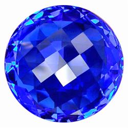 56.35Ct Gracefully Round Checkerboard Blue Quartz FLAWLESS (GEM-10605)