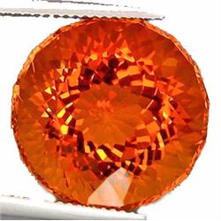 19.85ct  Scintillating  Round Madeira Citrine FLAWLESS (GEM-10715)