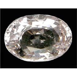 1.36ct  Oval Cut Top AAA White Pink Morganite VVS (GEM-9173)