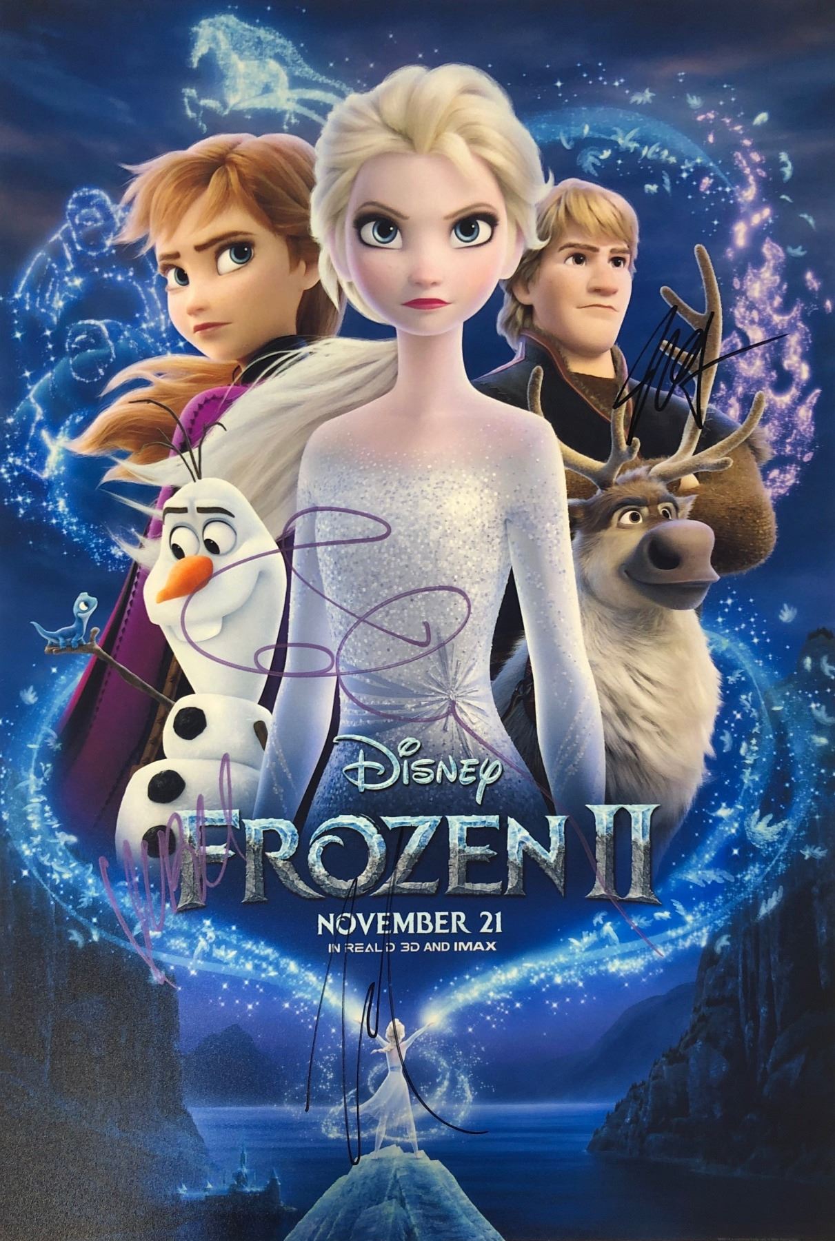 Frozen 2 Photo Kristen Bell Autographed Signed