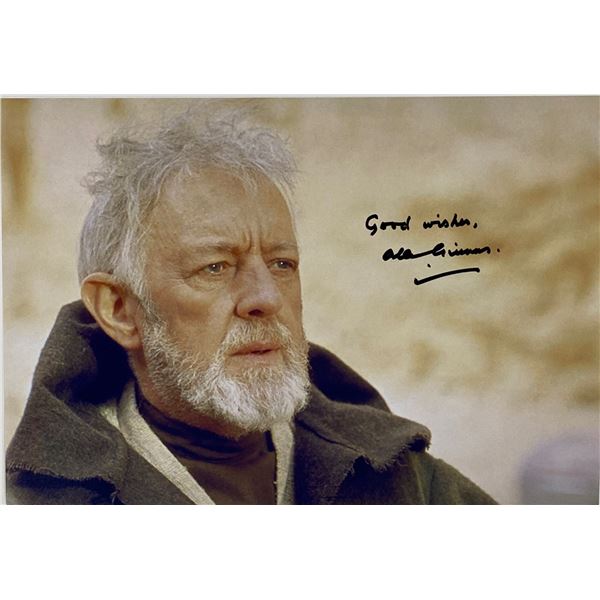 Autograph Signed Star Wars Alec Guinness Photo