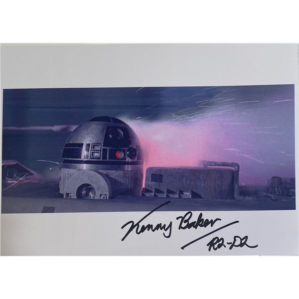 Signed Star Wars Kenny Baker Photo