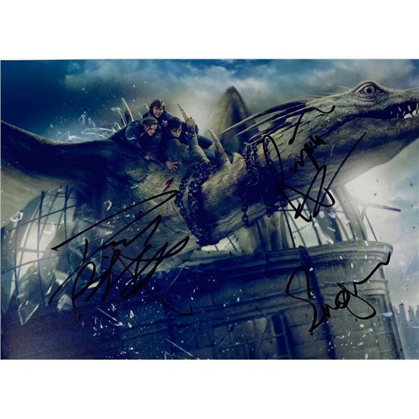 Autograph Signed Harry Potter Daniel Emma Photo