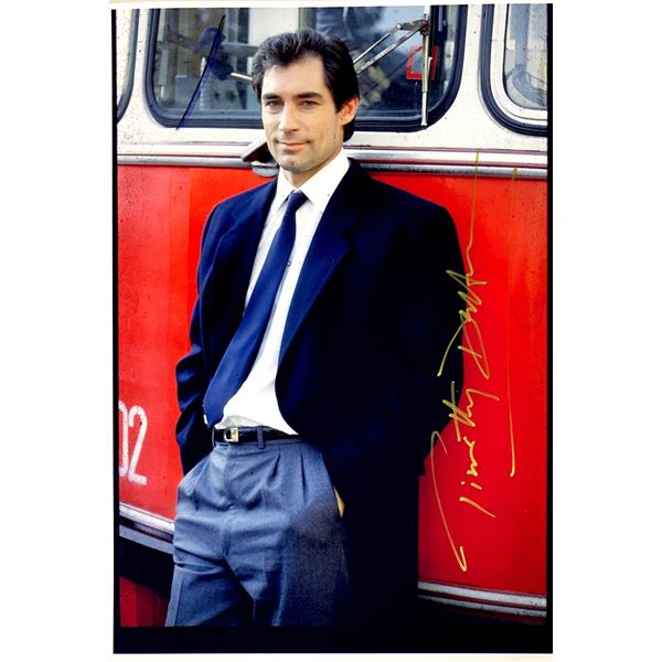 Timothy Dalton Autograph Signed James Bond 007 Photo