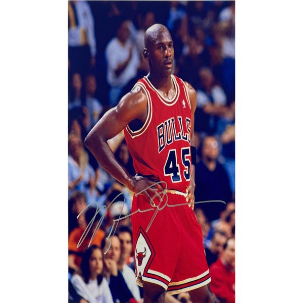 Autograph Signed Basketball Michael Jordan Photo