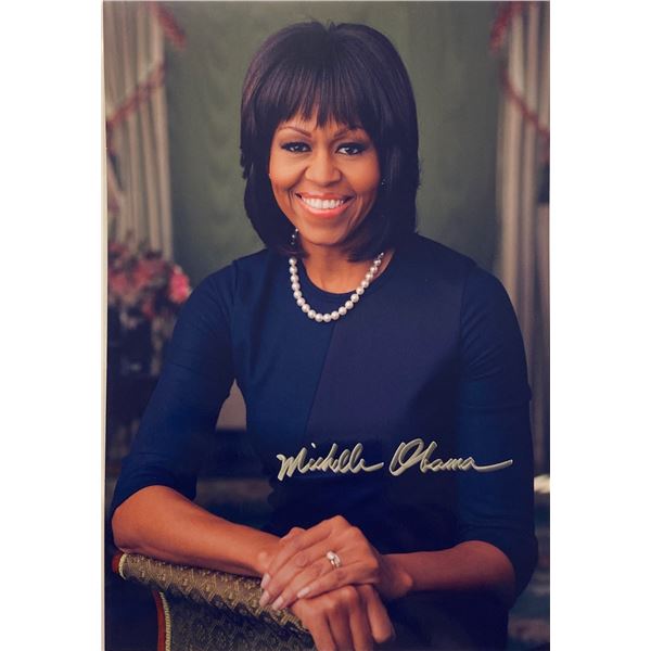 Autograph Signed Michelle Obama Photo