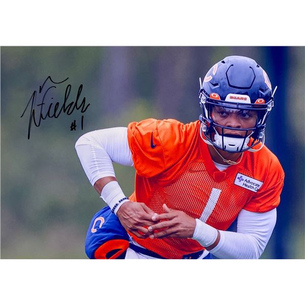 Autograph Signed Justin Fields Photo