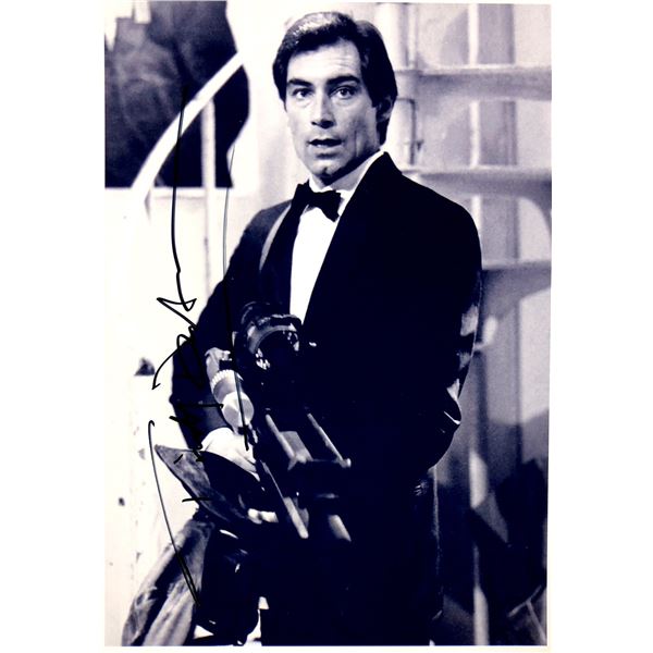 Timothy Dalton Autograph Signed James Bond 007 Photo