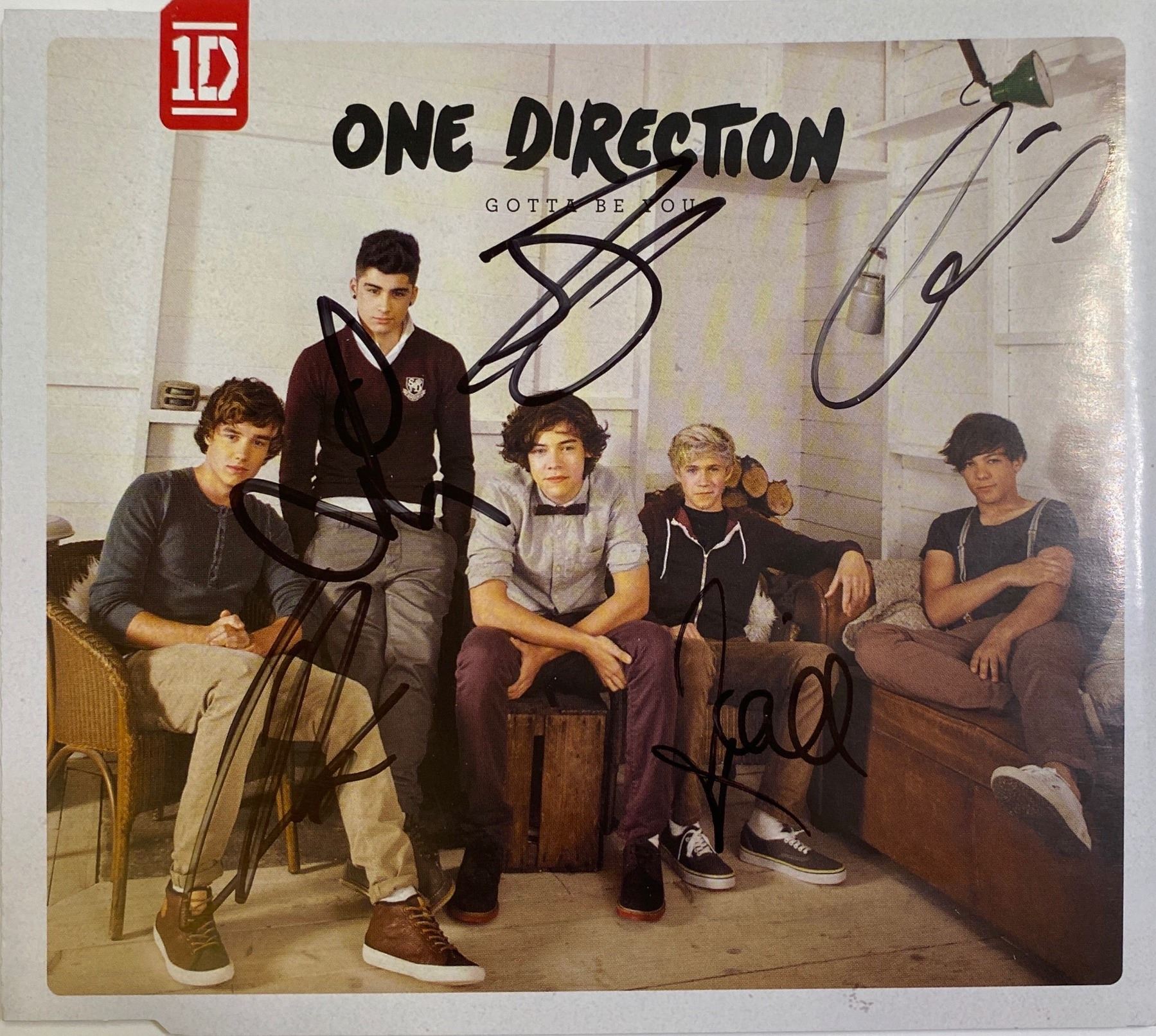 Autograph One Direction Signed card