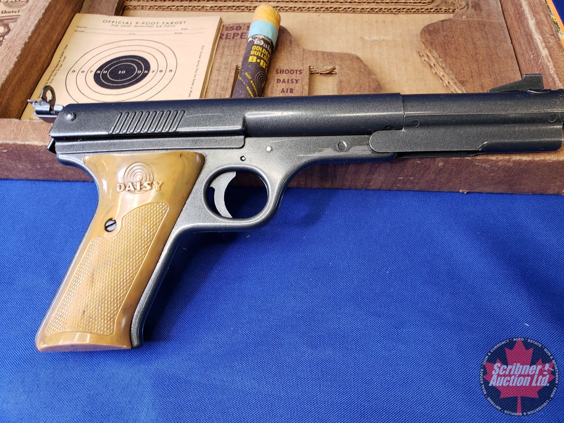 Vintage Daisy Bullseye BB Target Pistol 150 Shot Repeater Model 177 in ...