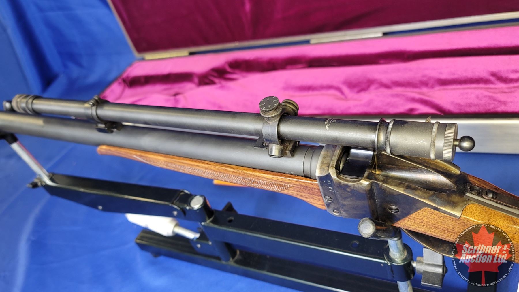 Falling Block Action Rifle RIFLE: Pedersoli Falling Block 22LR ~ Lever Action ~ Breech Load (c/w ...