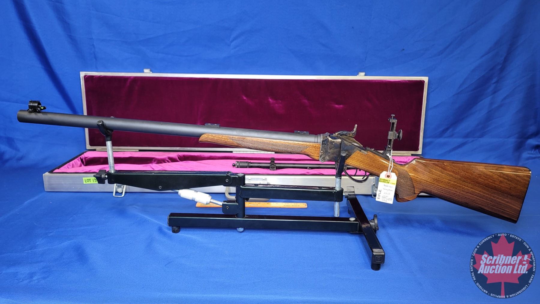 Falling Block Competition Rifle RIFLE: Pedersoli Falling Block 22LR ~ Lever Action ~ Breech Load (c/w ...