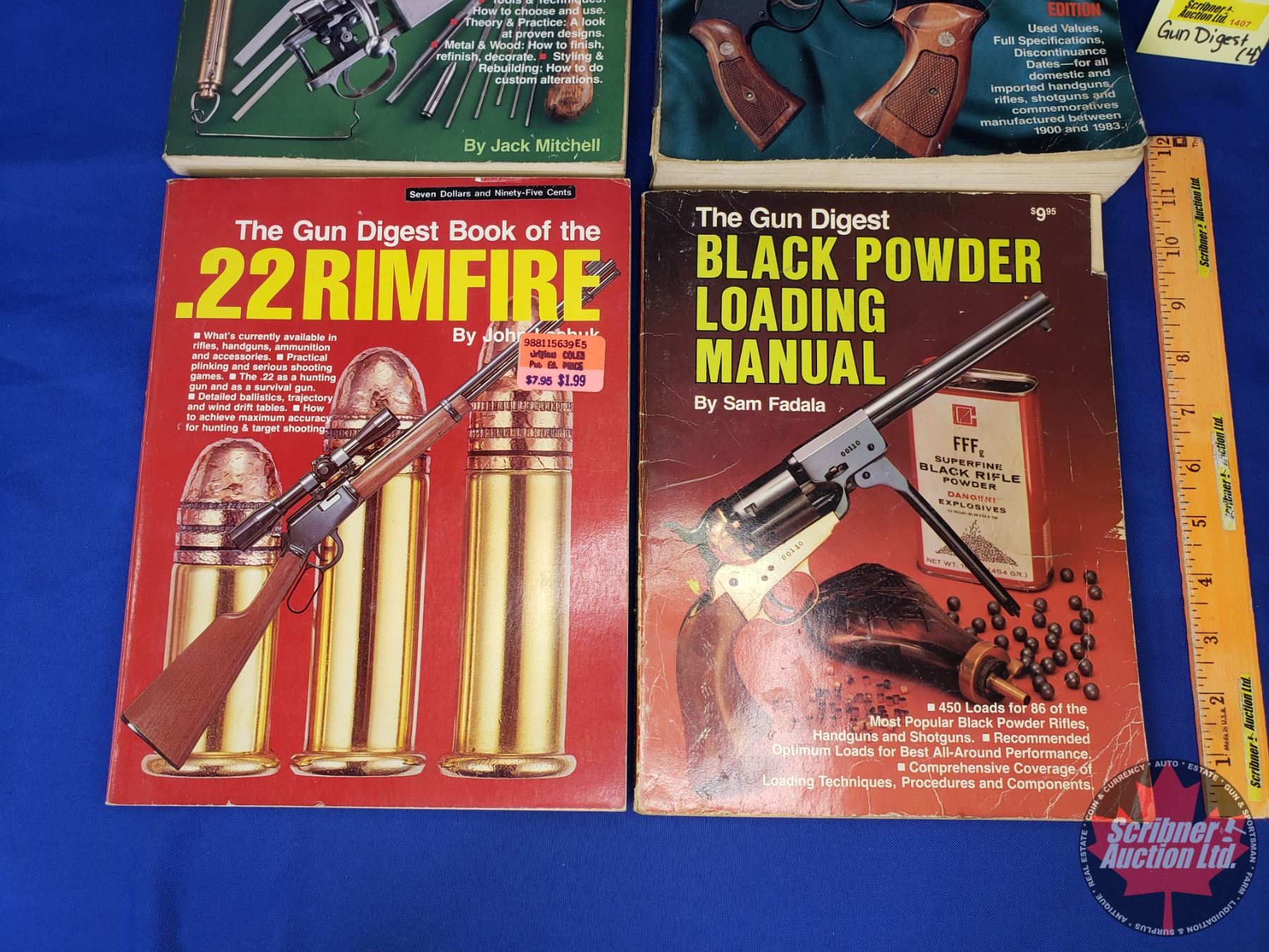 Gun Digest Books (4) Riflesmithing; Modern Gun Values; .22 Rimfire