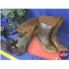 Image 2 : Fisherman Combo: Chest Waders (Size?); Canteen; Backpack Camp Chair & Ruko Gloves (SEE PICS!)