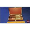 Image 1 : "Weatherford" Knife Set in Case (6 Knives) (Case Measures: 6"H x 10-5/8"W x 2"D) (SEE PICS!)