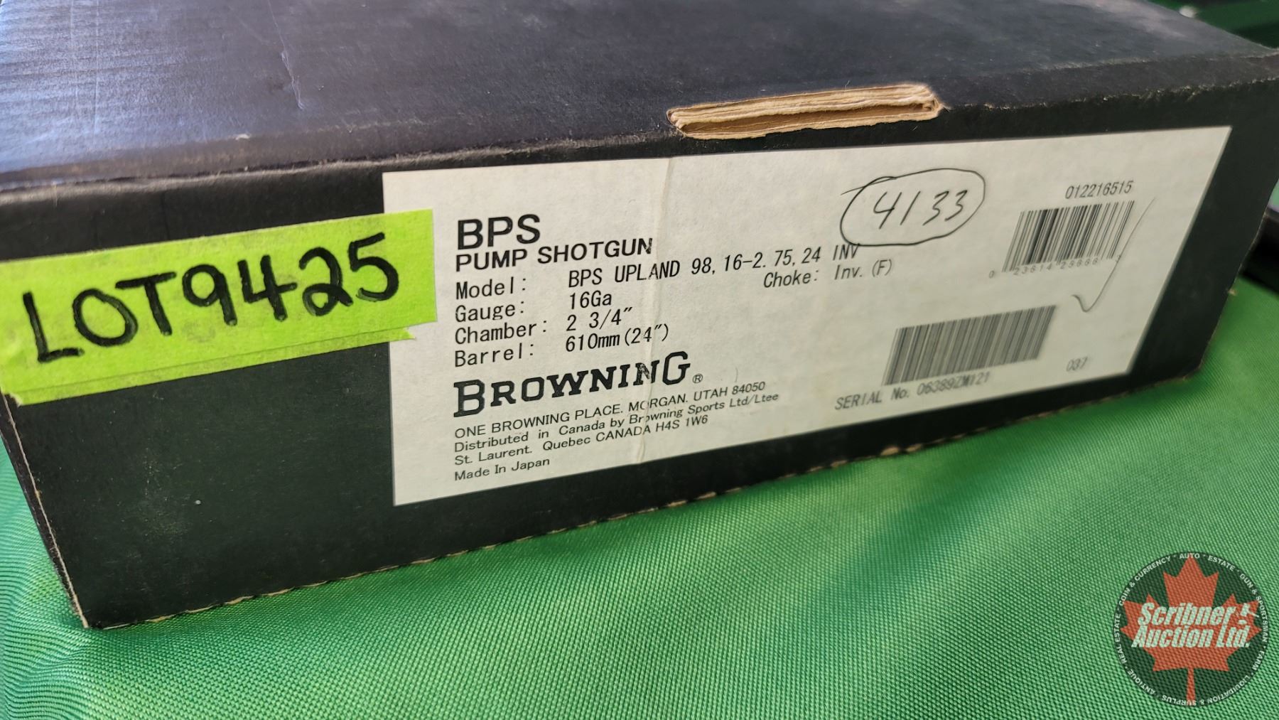 SHOTGUN: Browning BPS Invector Field Model 16ga (2-3/4