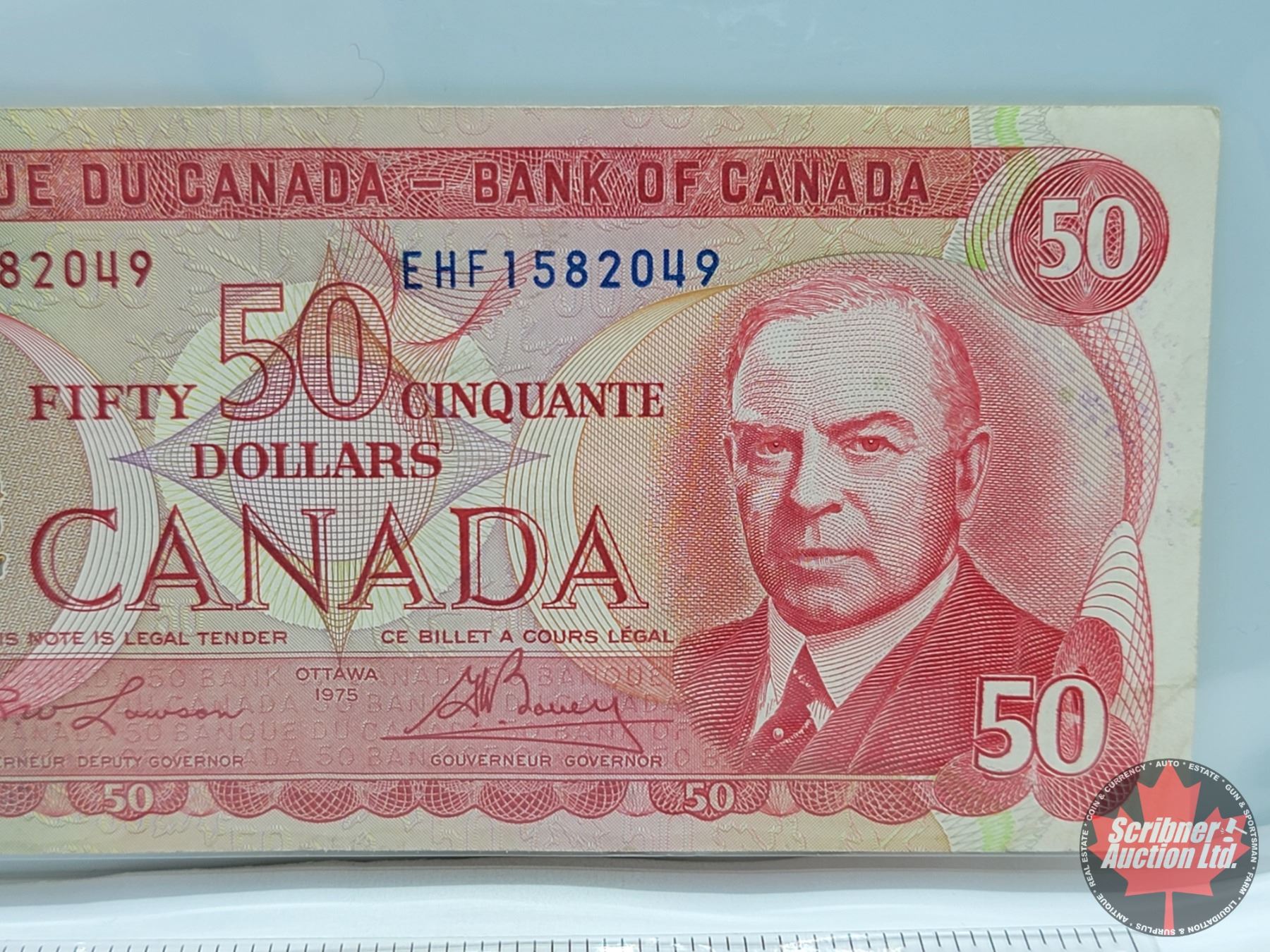 Canada $50 Bill 1975 : Lawson/Bouey #EHF1582049 (See Pics for Varieties ...