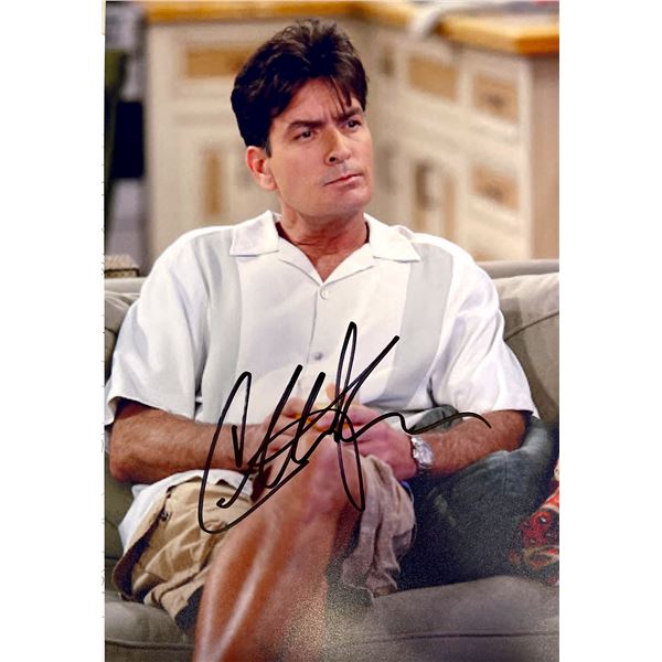 Autograph Signed Two and a Half Men Photo