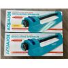 Image 1 : *NEW* Lot of 2 AquaJoe Oscillating Sprinklers 4400SQFT Coverage !