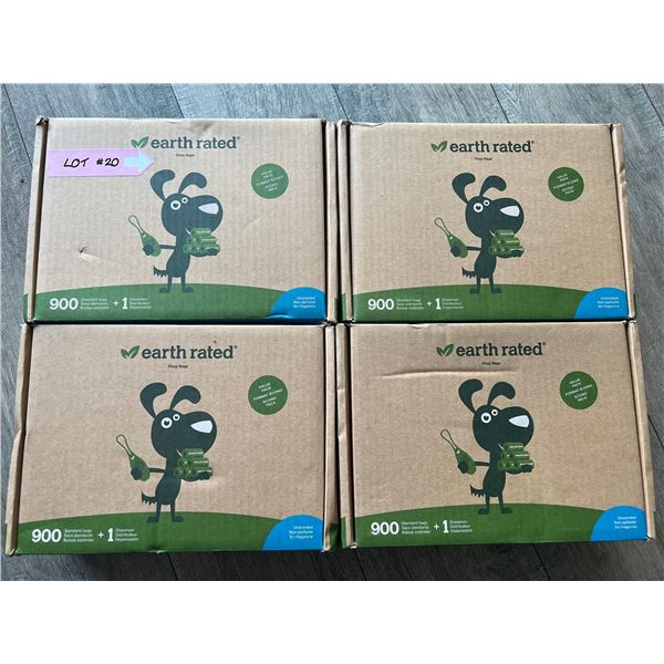 *NEW* Lot Of 4 High Quality Dog Waste Bags With Dispenser