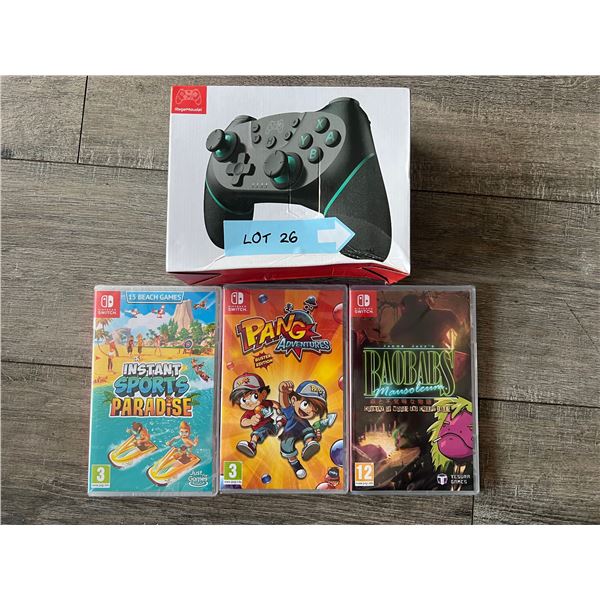 *NEW* Nintendo Switch Lot 3 Games and 1 Controller