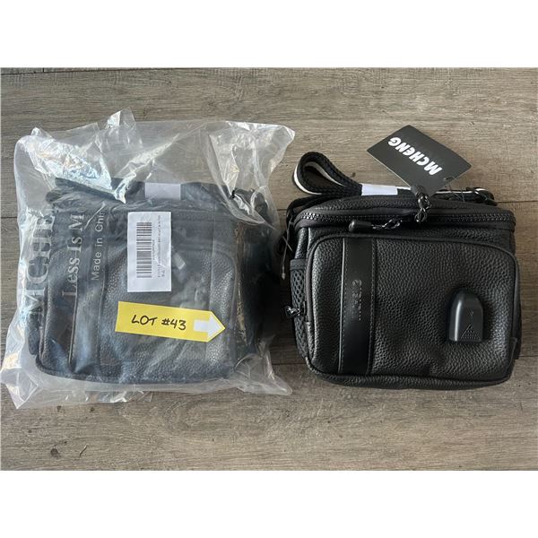 *NEW* Lot Of 2 High Quality Leather Camera Bags