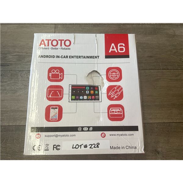 *NEW* Lot Of 1 Atoto A6 Double DIN Android Head Unit - Box damaged
