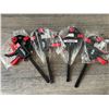 Image 1 : *NEW* Lot of 4Pcs MAXPOWER Quick Release 6' Clamps/Tools