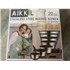 Image 4 : *NEW* Lot of 1 Set of Stainless Steel Kitchen Mixing Bowls (22 PCS Set)