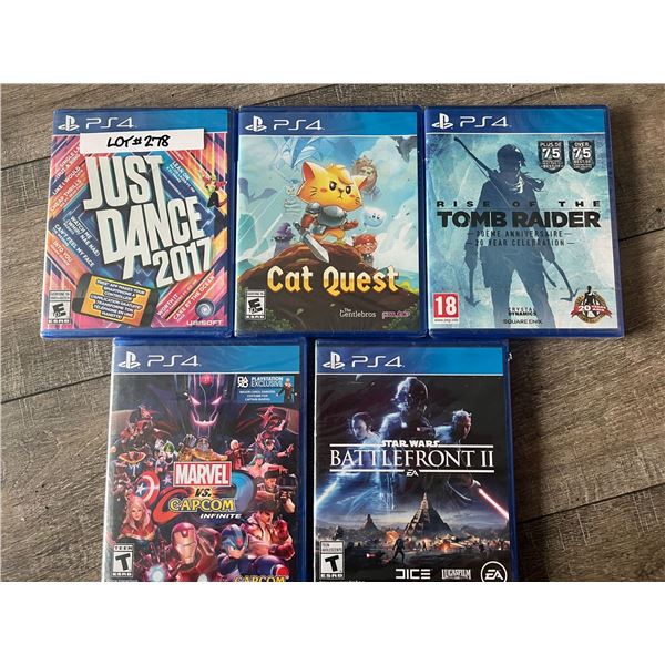 *NEW* Lot Of 5 PlayStation 4 Games