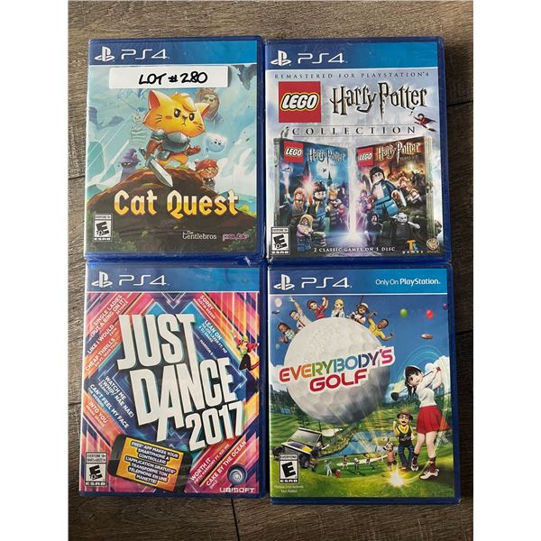 *NEW* Lot Of 4 PlayStation 4 Games